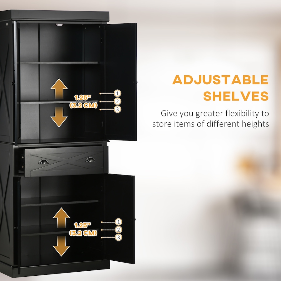 Image 997370_ALTMORE4.jpg, Product 997-370 / Price $279.99, HOMCOM Kitchen Pantry, Freestanding Buffet Cabinet with 4 Doors from HOMCOM on TSC.ca's Home & Garden department