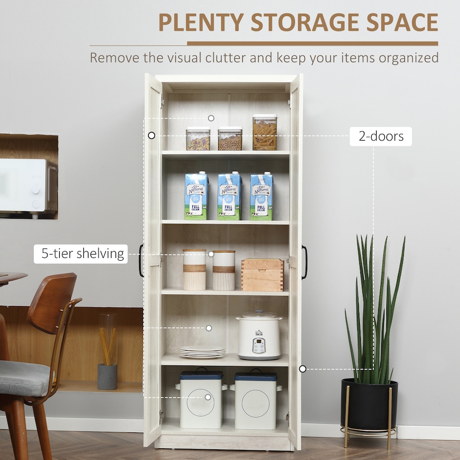 Image 997373_ALTMORE3.jpg, Product 997-373 / Price $209.99, HOMCOM Kitchen Pantry Cabinet with Adjustable Shelves for Dining Room from HOMCOM on TSC.ca's Home & Garden department