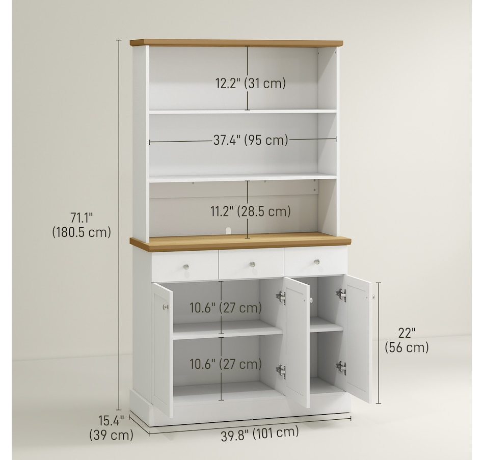 Image 997378_ALTMORE2.jpg, Product 997-378 / Price $266.74, HOMCOM Kitchen Pantry Buffet Server with Drawers and Storage Cabinets from HOMCOM on TSC.ca's Home & Garden department