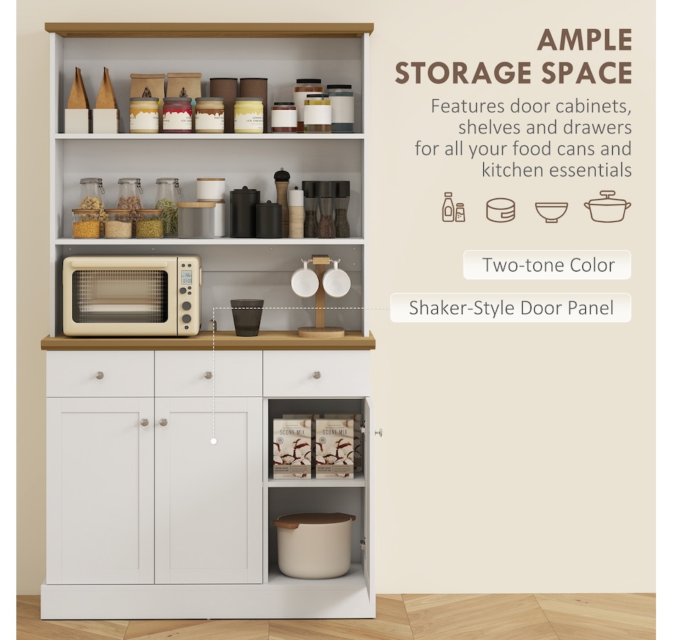 Image 997378_ALTMORE3.jpg, Product 997-378 / Price $266.74, HOMCOM Kitchen Pantry Buffet Server with Drawers and Storage Cabinets from HOMCOM on TSC.ca's Home & Garden department