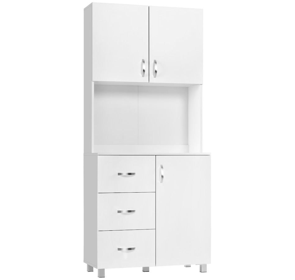 Image 997390.jpg, Product 997-390 / Price $249.99, Cupboard Pantry Sideboard Hutch Furniture Centerpiece with Two Door Cabinet from HOMCOM on TSC.ca's Home & Garden department