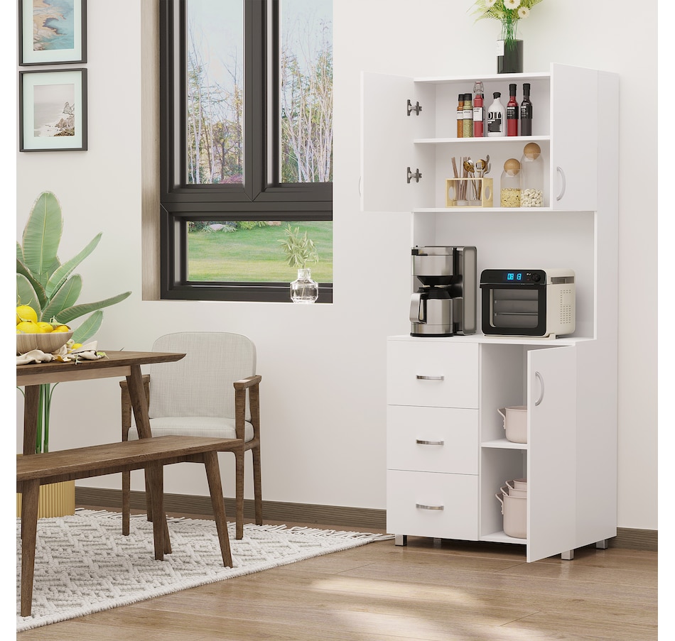 Image 997390_ALTMORE1.jpg, Product 997-390 / Price $249.99, Cupboard Pantry Sideboard Hutch Furniture Centerpiece with Two Door Cabinet from HOMCOM on TSC.ca's Home & Garden department