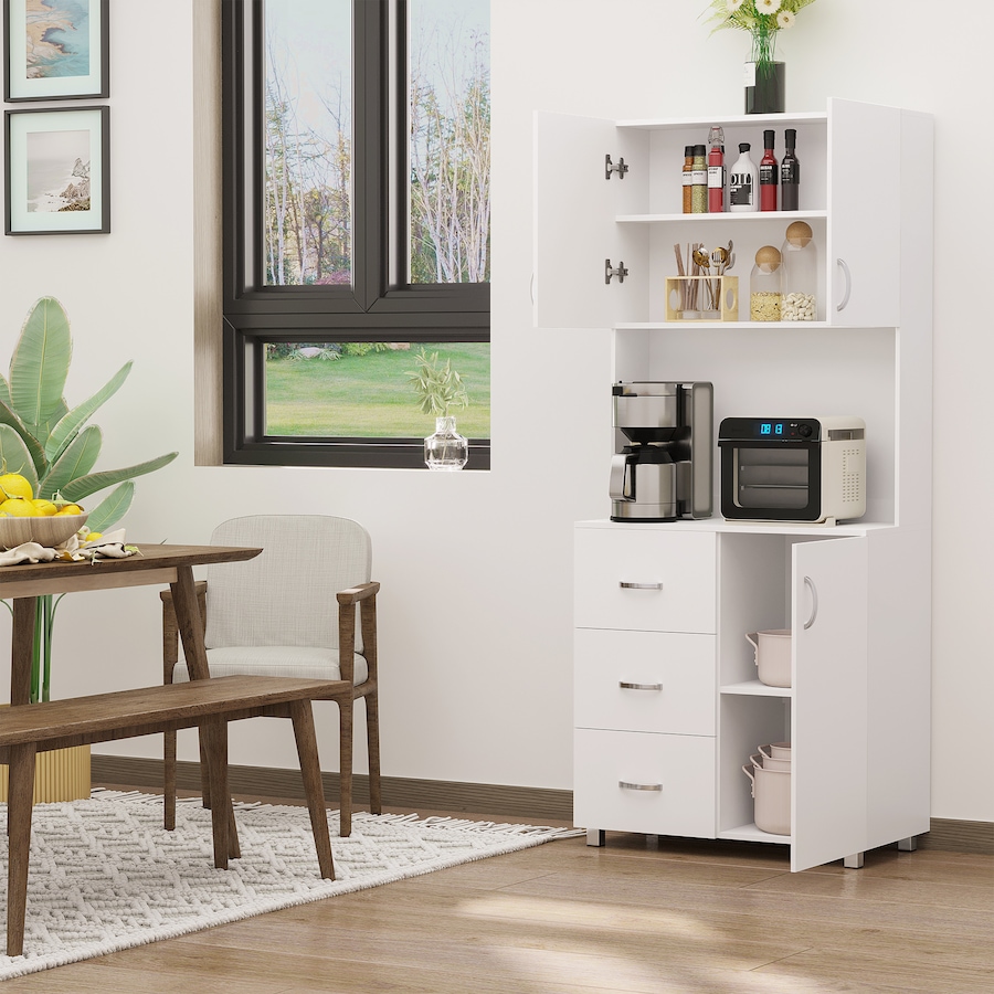 Image 997390_ALTMORE1.jpg, Product 997-390 / Price $249.99, Cupboard Pantry Sideboard Hutch Furniture Centerpiece with Two Door Cabinet from HOMCOM on TSC.ca's Home & Garden department