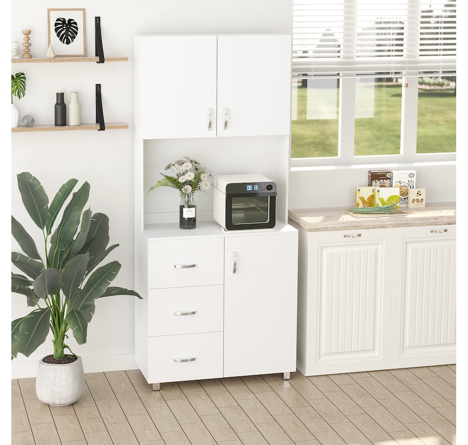 Image 997390_ALTMORE3.jpg, Product 997-390 / Price $249.99, Cupboard Pantry Sideboard Hutch Furniture Centerpiece with Two Door Cabinet from HOMCOM on TSC.ca's Home & Garden department