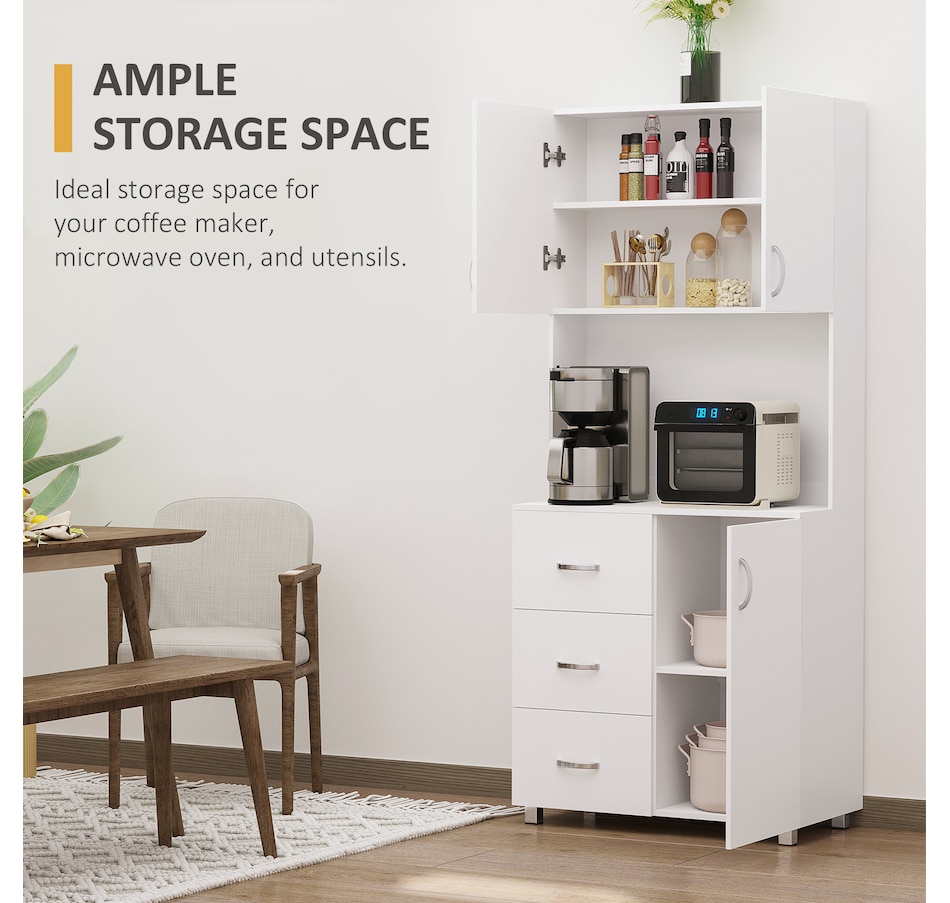 Image 997390_ALTMORE4.jpg, Product 997-390 / Price $249.99, Cupboard Pantry Sideboard Hutch Furniture Centerpiece with Two Door Cabinet from HOMCOM on TSC.ca's Home & Garden department