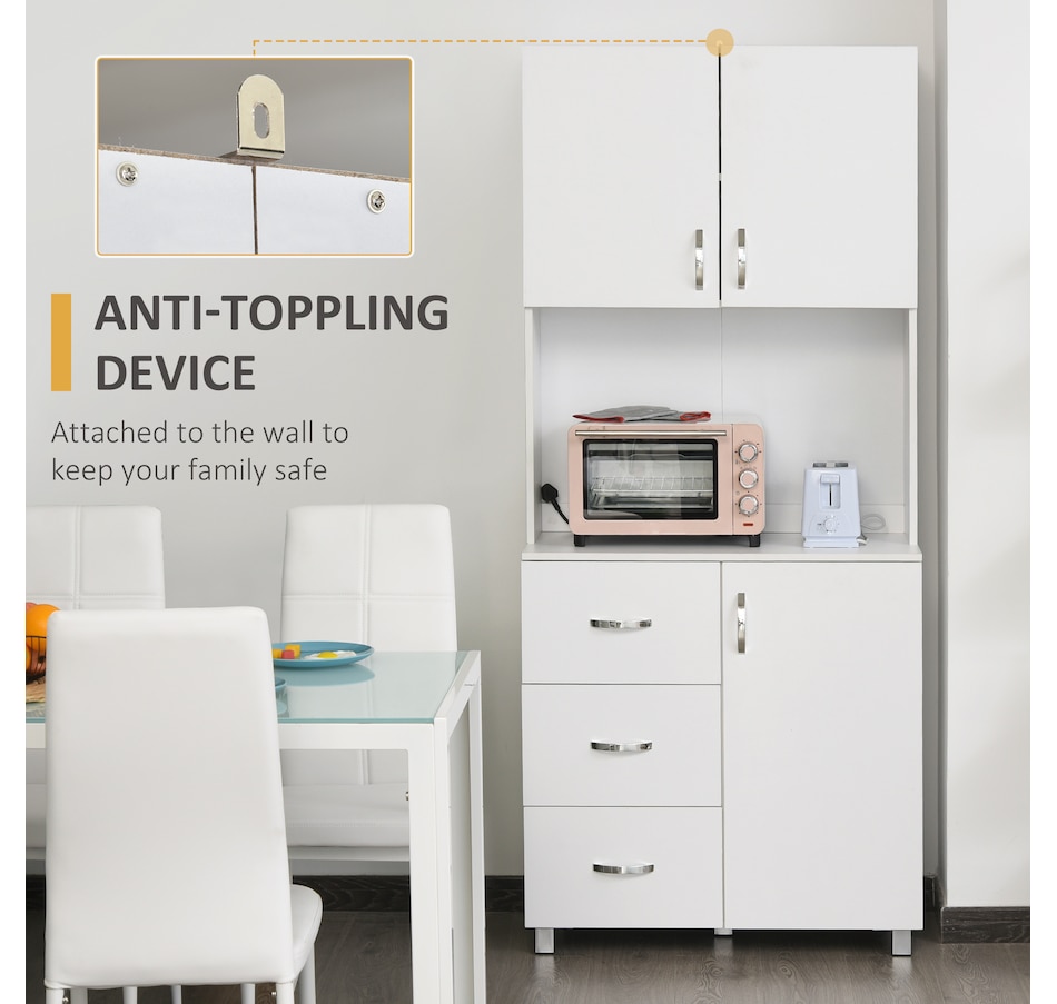 Image 997390_ALTMORE7.jpg, Product 997-390 / Price $249.99, Cupboard Pantry Sideboard Hutch Furniture Centerpiece with Two Door Cabinet from HOMCOM on TSC.ca's Home & Garden department