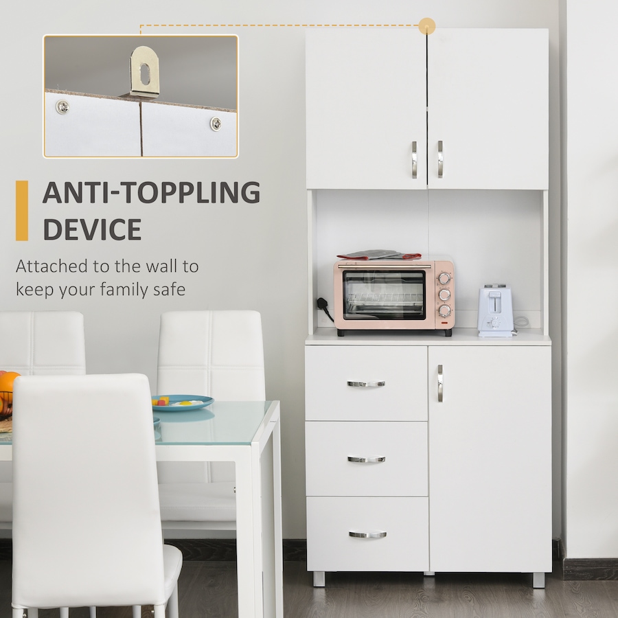 Image 997390_ALTMORE7.jpg, Product 997-390 / Price $249.99, Cupboard Pantry Sideboard Hutch Furniture Centerpiece with Two Door Cabinet from HOMCOM on TSC.ca's Home & Garden department