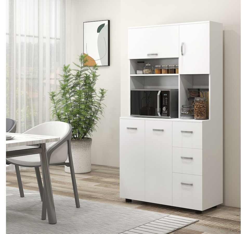 Image 997394_ALTMORE1.jpg, Product 997-394 / Price $304.99, HOMCOM Buffet with Hutch, Kitchen Pantry with Doors, Drawers, Shelves from HOMCOM on TSC.ca's Home & Garden department