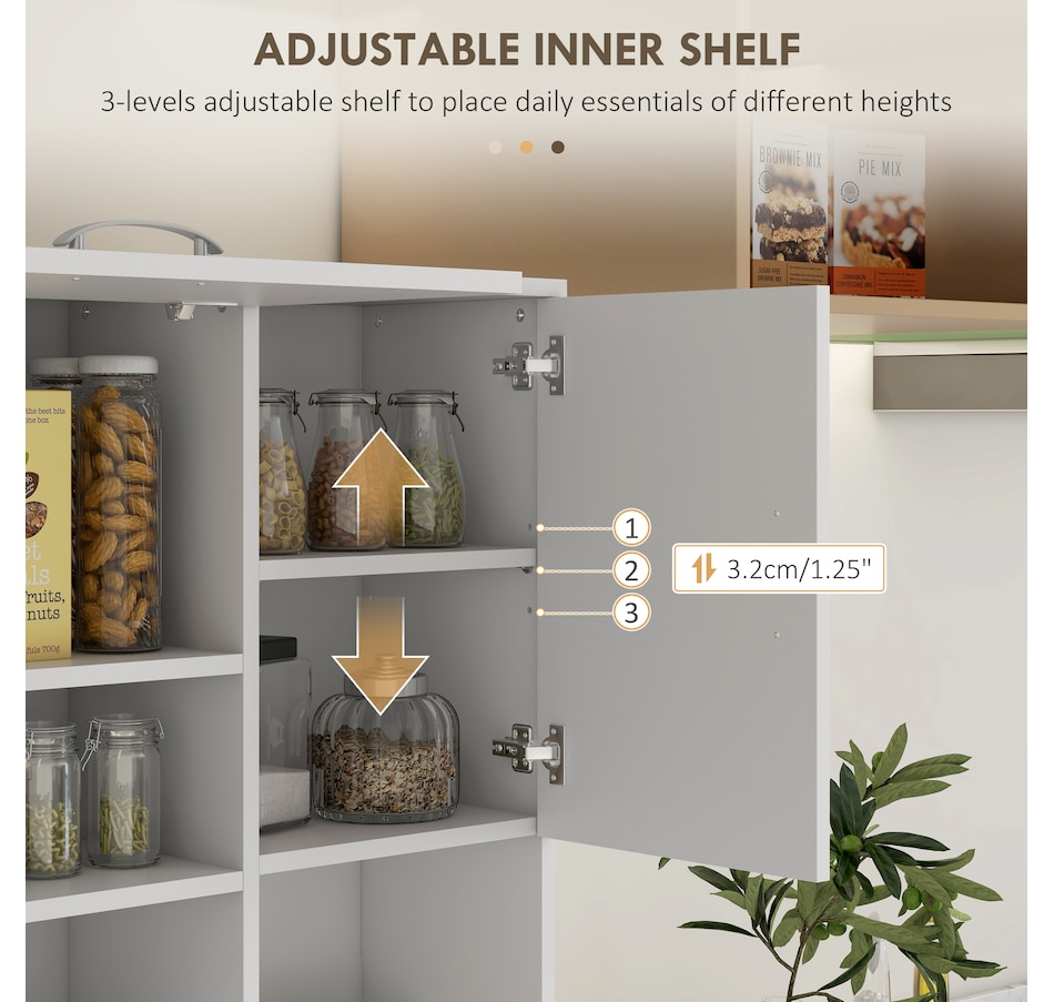 Image 997394_ALTMORE4.jpg, Product 997-394 / Price $304.99, HOMCOM Buffet with Hutch, Kitchen Pantry with Doors, Drawers, Shelves from HOMCOM on TSC.ca's Home & Garden department