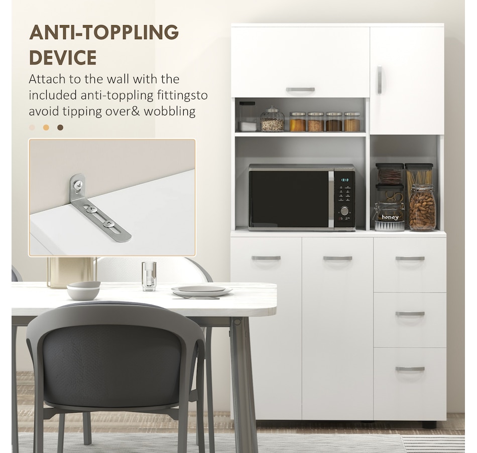 Image 997394_ALTMORE6.jpg, Product 997-394 / Price $304.99, HOMCOM Buffet with Hutch, Kitchen Pantry with Doors, Drawers, Shelves from HOMCOM on TSC.ca's Home & Garden department