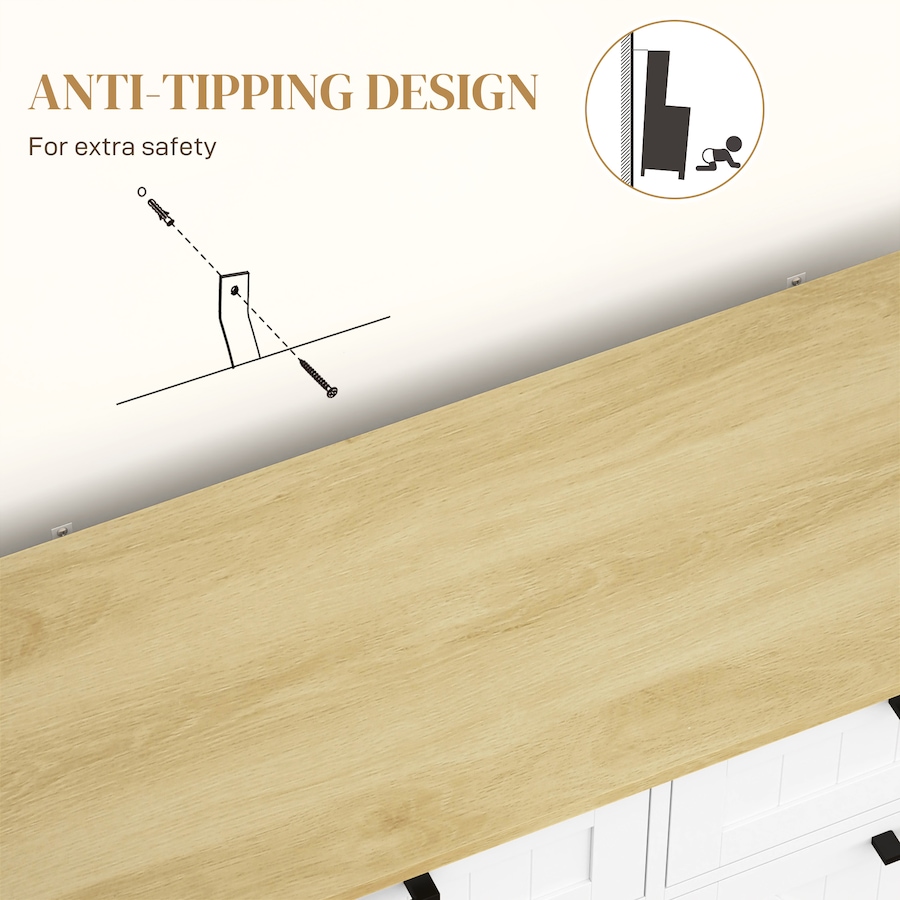 Image 997397_ALTMORE15.jpg, Product 997-397 / Price $214.99 - $219.99, HOMCOM Tilt Out Trash Cabinet, Kitchen Island with 2 Drawers from HOMCOM on TSC.ca's Home & Garden department