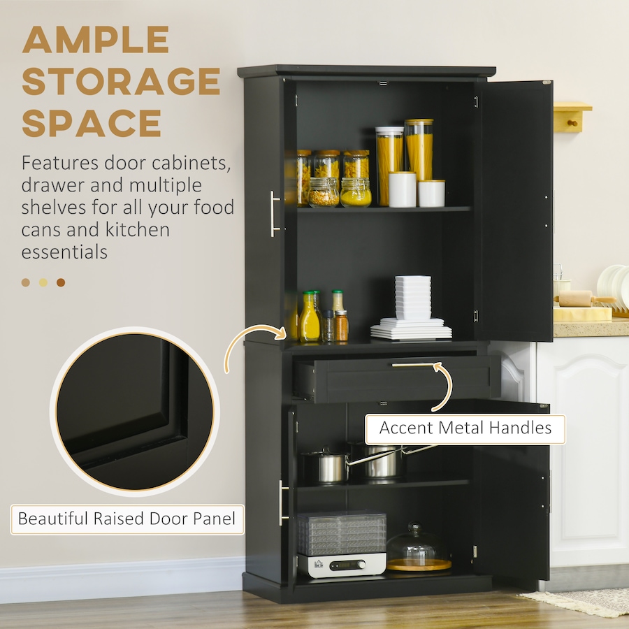 Image 997398_ALTMORE11.jpg, Product 997-398 / Price $354.04, HOMCOM 72" Kitchen Pantry Storage Cabinet with Drawer, Adjustable Shelves from HOMCOM on TSC.ca's Home & Garden department