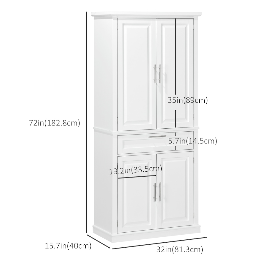 Image 997398_ALTMORE2.jpg, Product 997-398 / Price $354.04, HOMCOM 72" Kitchen Pantry Storage Cabinet with Drawer, Adjustable Shelves from HOMCOM on TSC.ca's Home & Garden department