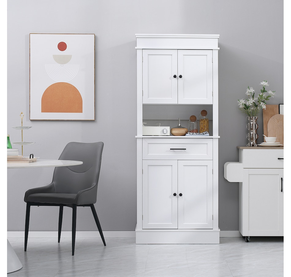 Image 997400_ALTMORE14.jpg, Product 997-400 / Price $289.99, HOMCOM Kitchen Pantry Storage Cabinet with Open Shelf Adjustable Shelving from HOMCOM on TSC.ca's Home & Garden department