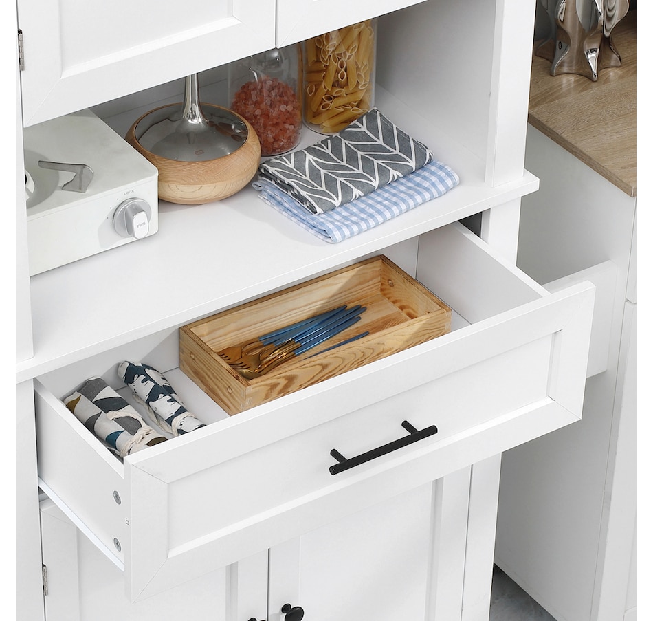 Image 997400_ALTMORE15.jpg, Product 997-400 / Price $289.99, HOMCOM Kitchen Pantry Storage Cabinet with Open Shelf Adjustable Shelving from HOMCOM on TSC.ca's Home & Garden department