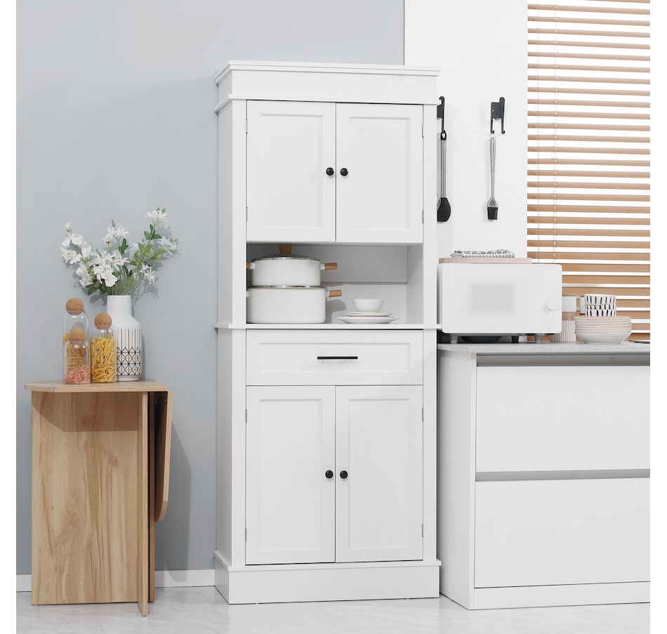 Image 997400_ALTMORE9.jpg, Product 997-400 / Price $289.99, HOMCOM Kitchen Pantry Storage Cabinet with Open Shelf Adjustable Shelving from HOMCOM on TSC.ca's Home & Garden department