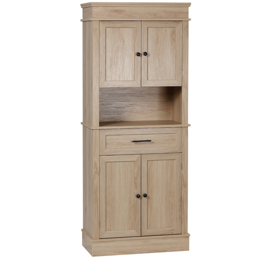 Image 997400_ST01.jpg, Product 997-400 / Price $289.99, HOMCOM Kitchen Pantry Storage Cabinet with Open Shelf Adjustable Shelving from HOMCOM on TSC.ca's Home & Garden department