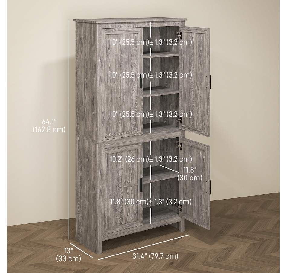 Image 997402_ALTMORE10.jpg, Product 997-402 / Price $194.99 - $209.99, HOMCOM 64" Kitchen Pantry Storage Cabinet with Adjustable Shelves from HOMCOM on TSC.ca's Home & Garden department