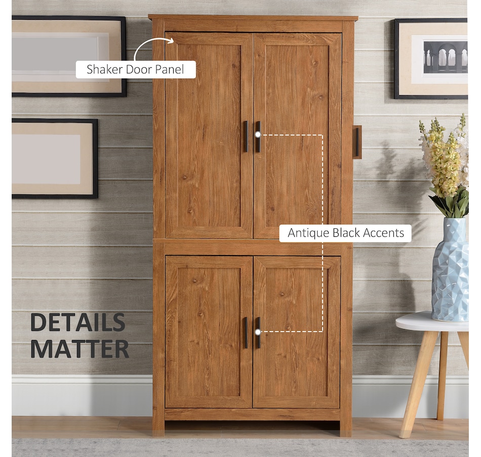 Image 997402_ALTMORE6.jpg, Product 997-402 / Price $194.99 - $209.99, HOMCOM 64" Kitchen Pantry Storage Cabinet with Adjustable Shelves from HOMCOM on TSC.ca's Home & Garden department