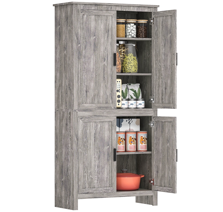 Image 997402_ST02.jpg, Product 997-402 / Price $194.99 - $209.99, HOMCOM 64" Kitchen Pantry Storage Cabinet with Adjustable Shelves from HOMCOM on TSC.ca's Home & Garden department