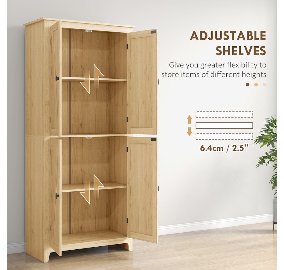 Image 997403_ALTMORE12.jpg, Product 997-403 / Price $259.99 - $279.99, HOMCOM 72" Freestanding Kitchen Pantry, Buffet Cabinet, Grey from HOMCOM on TSC.ca's Home & Garden department