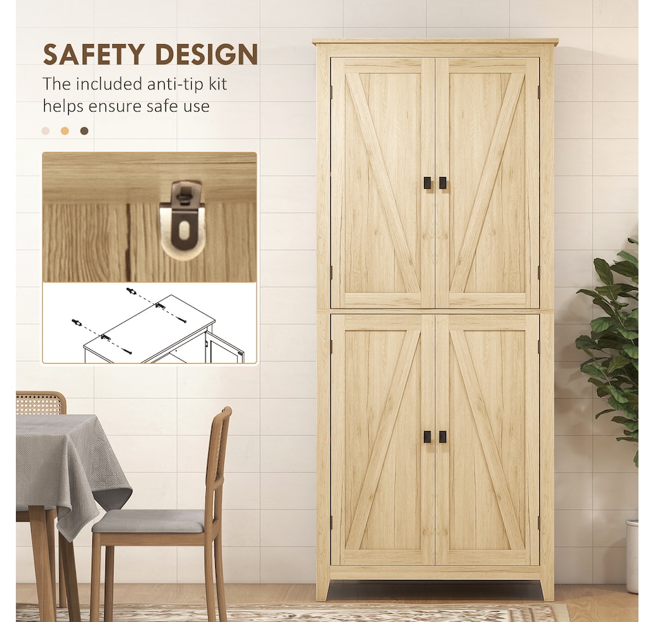 Image 997403_ALTMORE13.jpg, Product 997-403 / Price $259.99 - $279.99, HOMCOM 72" Freestanding Kitchen Pantry, Buffet Cabinet, Grey from HOMCOM on TSC.ca's Home & Garden department