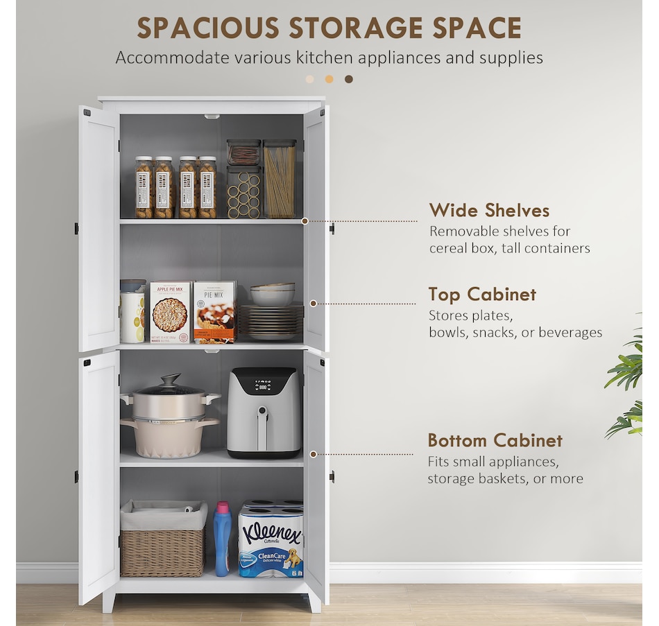 Image 997403_ALTMORE19.jpg, Product 997-403 / Price $259.99 - $279.99, HOMCOM 72" Freestanding Kitchen Pantry, Buffet Cabinet, Grey from HOMCOM on TSC.ca's Home & Garden department