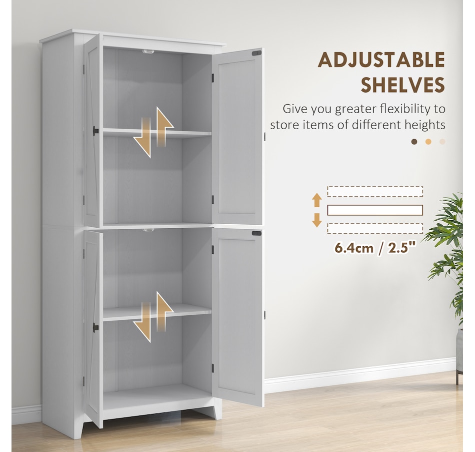 Image 997403_ALTMORE20.jpg, Product 997-403 / Price $259.99 - $279.99, HOMCOM 72" Freestanding Kitchen Pantry, Buffet Cabinet, Grey from HOMCOM on TSC.ca's Home & Garden department