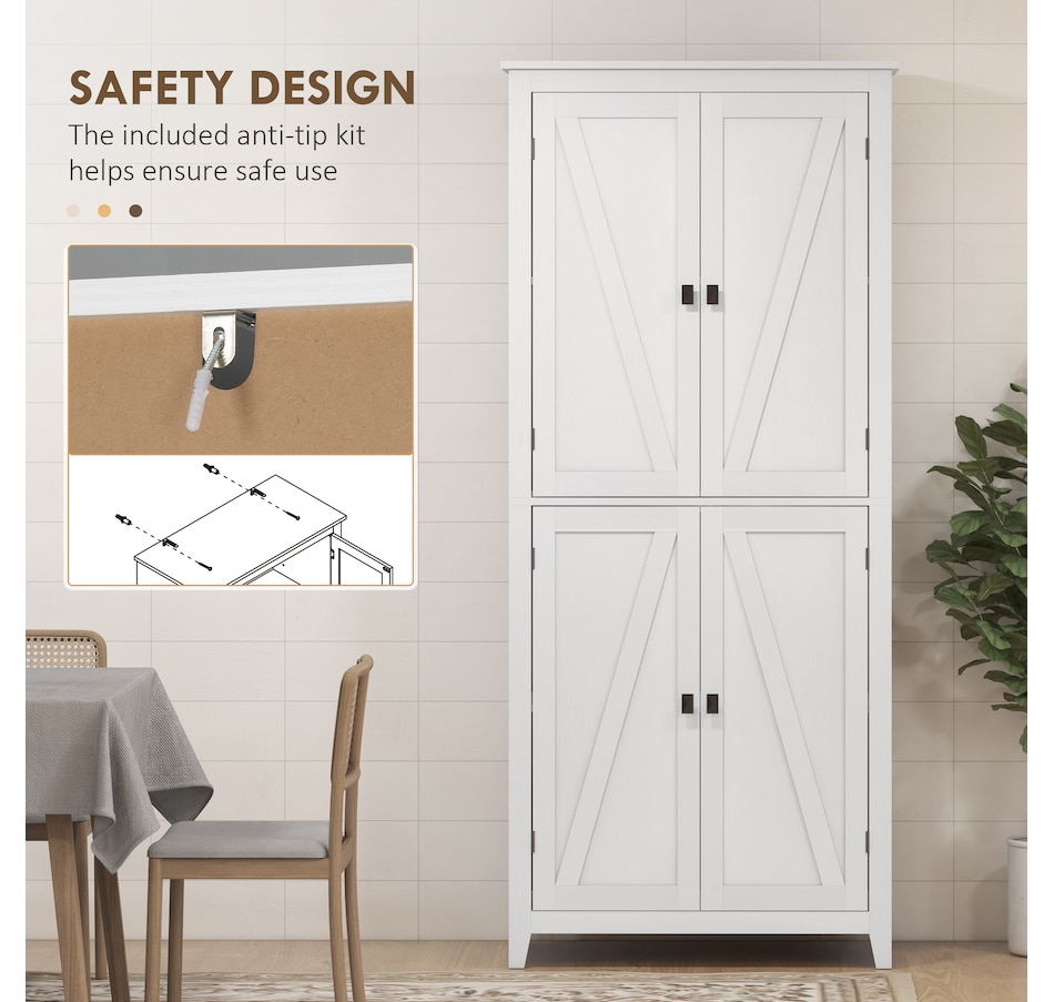 Image 997403_ALTMORE21.jpg, Product 997-403 / Price $259.99 - $279.99, HOMCOM 72" Freestanding Kitchen Pantry, Buffet Cabinet, Grey from HOMCOM on TSC.ca's Home & Garden department