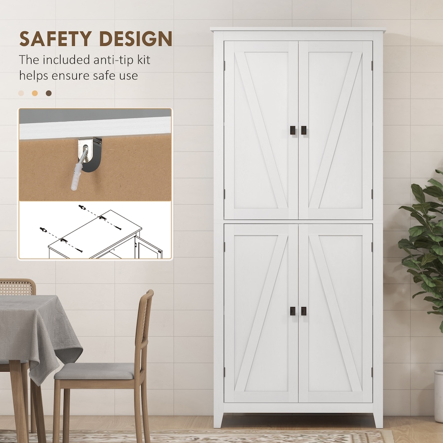 Image 997403_ALTMORE21.jpg, Product 997-403 / Price $249.99 - $259.99, HOMCOM 72" Freestanding Kitchen Pantry, Buffet Cabinet, Grey from HOMCOM on TSC.ca's Home & Garden department
