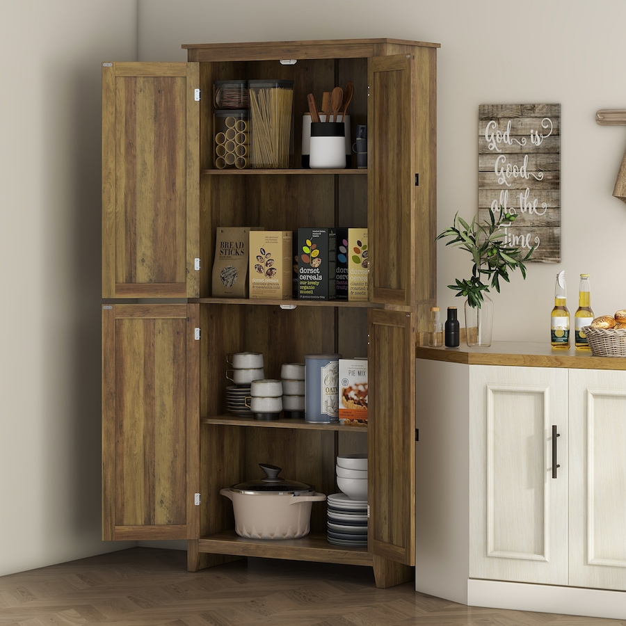 Image 997403_ALTMORE25.jpg, Product 997-403 / Price $249.99 - $259.99, HOMCOM 72" Freestanding Kitchen Pantry, Buffet Cabinet, Grey from HOMCOM on TSC.ca's Home & Garden department