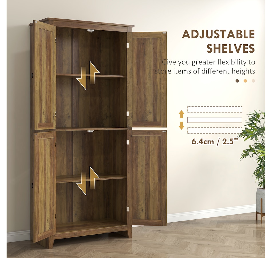 Image 997403_ALTMORE28.jpg, Product 997-403 / Price $259.99 - $279.99, HOMCOM 72" Freestanding Kitchen Pantry, Buffet Cabinet, Grey from HOMCOM on TSC.ca's Home & Garden department