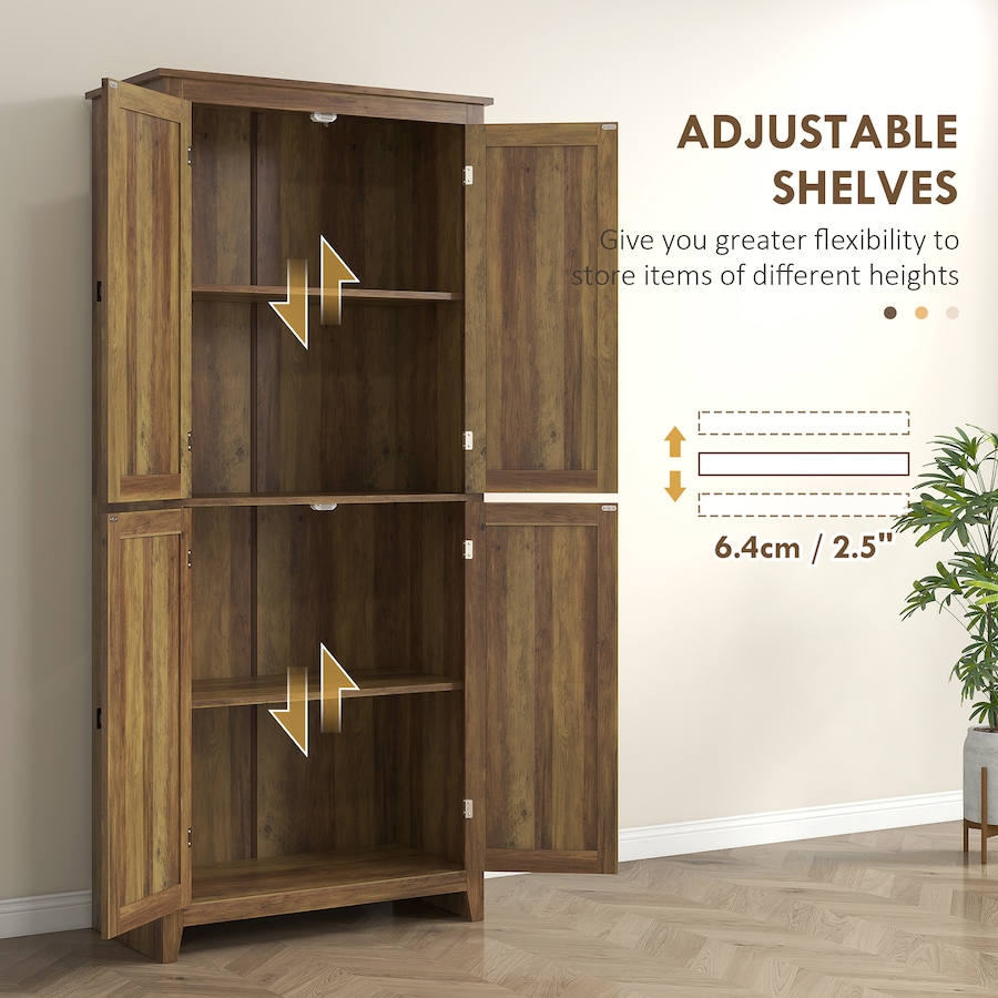 Image 997403_ALTMORE28.jpg, Product 997-403 / Price $249.99 - $259.99, HOMCOM 72" Freestanding Kitchen Pantry, Buffet Cabinet, Grey from HOMCOM on TSC.ca's Home & Garden department