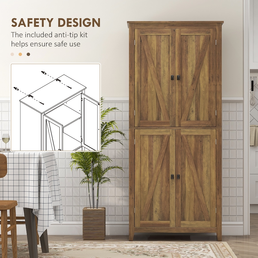 Image 997403_ALTMORE29.jpg, Product 997-403 / Price $249.99 - $259.99, HOMCOM 72" Freestanding Kitchen Pantry, Buffet Cabinet, Grey from HOMCOM on TSC.ca's Home & Garden department