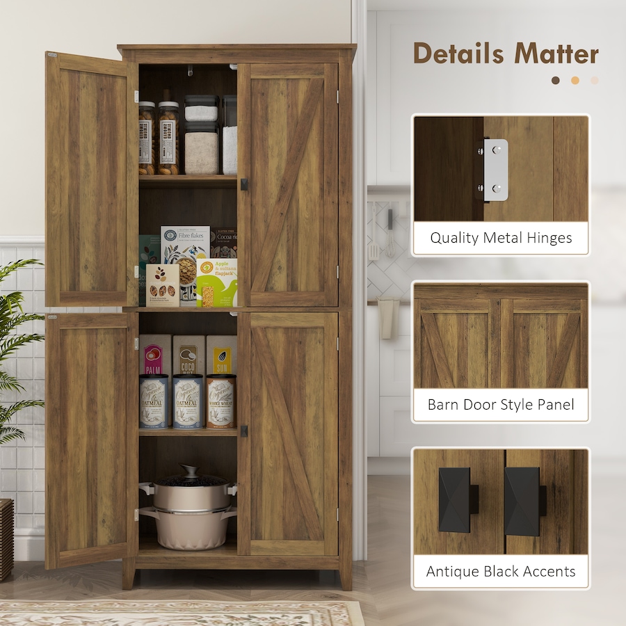 Image 997403_ALTMORE30.jpg, Product 997-403 / Price $249.99 - $259.99, HOMCOM 72" Freestanding Kitchen Pantry, Buffet Cabinet, Grey from HOMCOM on TSC.ca's Home & Garden department