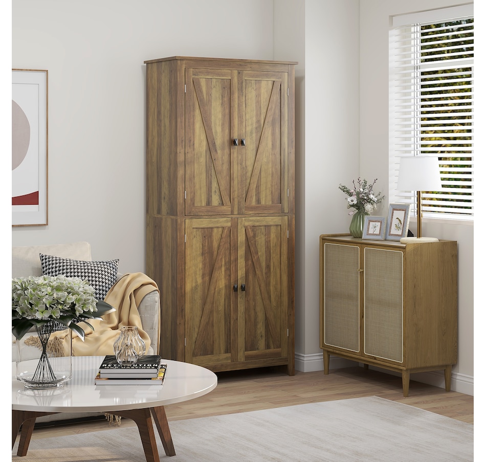 Image 997403_ALTMORE31.jpg, Product 997-403 / Price $259.99 - $279.99, HOMCOM 72" Freestanding Kitchen Pantry, Buffet Cabinet, Grey from HOMCOM on TSC.ca's Home & Garden department