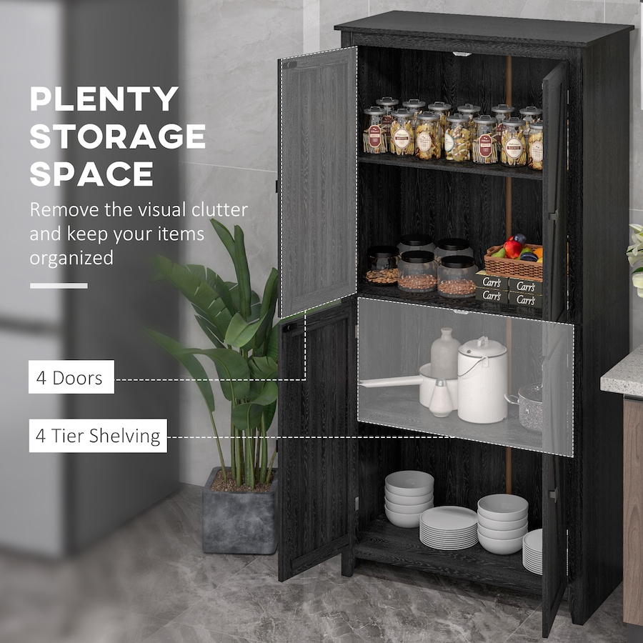 Image 997403_ALTMORE35.jpg, Product 997-403 / Price $249.99 - $259.99, HOMCOM 72" Freestanding Kitchen Pantry, Buffet Cabinet, Grey from HOMCOM on TSC.ca's Home & Garden department