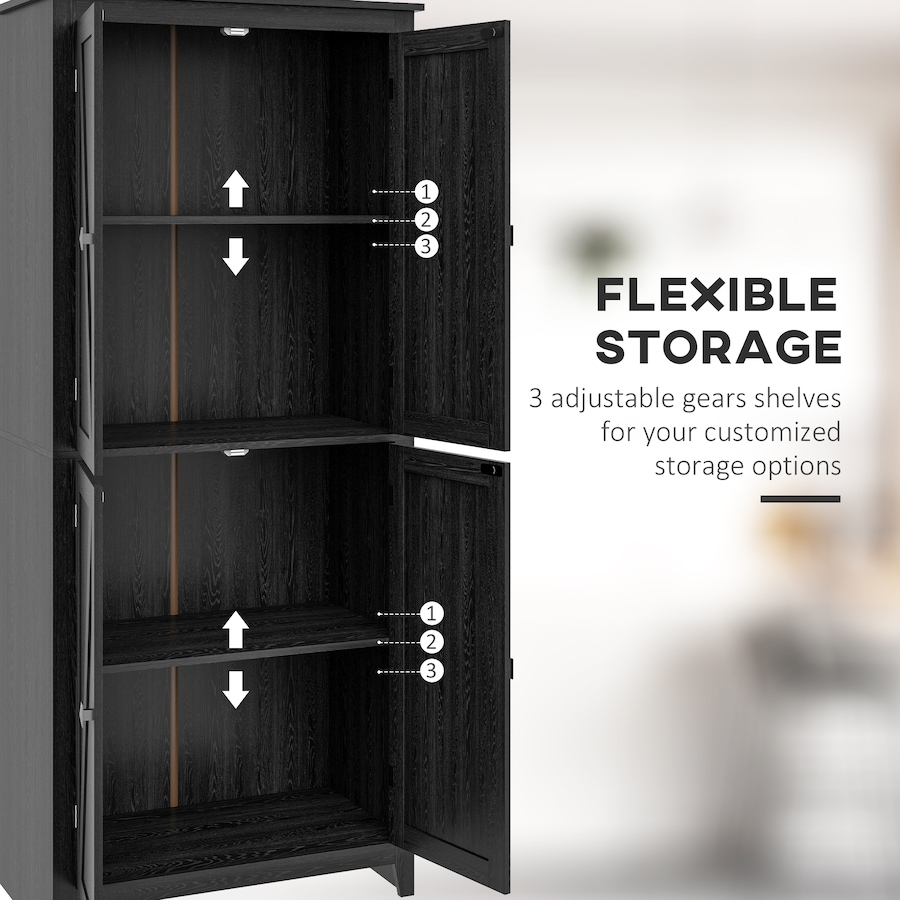 Image 997403_ALTMORE36.jpg, Product 997-403 / Price $249.99 - $259.99, HOMCOM 72" Freestanding Kitchen Pantry, Buffet Cabinet, Grey from HOMCOM on TSC.ca's Home & Garden department