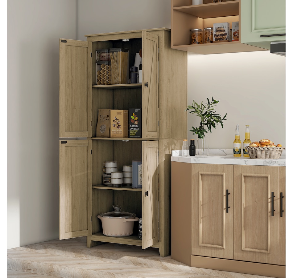 Image 997403_ALTMORE41.jpg, Product 997-403 / Price $269.99 - $274.99, HOMCOM 72" Freestanding Kitchen Pantry, Buffet Cabinet, Grey from HOMCOM on TSC.ca's Home & Garden department