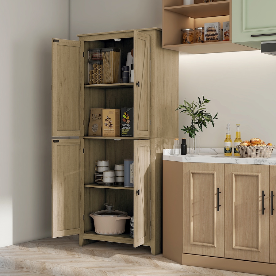 Image 997403_ALTMORE41.jpg, Product 997-403 / Price $249.99 - $259.99, HOMCOM 72" Freestanding Kitchen Pantry, Buffet Cabinet, Grey from HOMCOM on TSC.ca's Home & Garden department