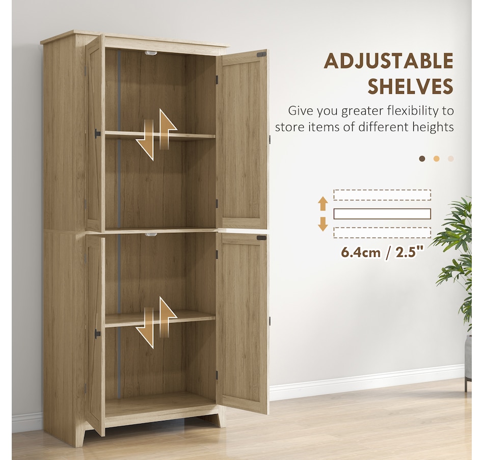 Image 997403_ALTMORE44.jpg, Product 997-403 / Price $269.99 - $274.99, HOMCOM 72" Freestanding Kitchen Pantry, Buffet Cabinet, Grey from HOMCOM on TSC.ca's Home & Garden department