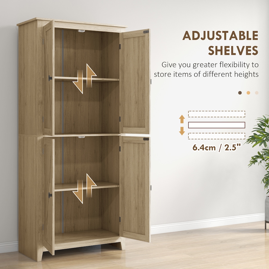 Image 997403_ALTMORE44.jpg, Product 997-403 / Price $249.99 - $259.99, HOMCOM 72" Freestanding Kitchen Pantry, Buffet Cabinet, Grey from HOMCOM on TSC.ca's Home & Garden department
