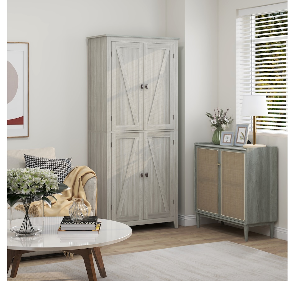 Image 997403_ALTMORE7.jpg, Product 997-403 / Price $259.99 - $279.99, HOMCOM 72" Freestanding Kitchen Pantry, Buffet Cabinet, Grey from HOMCOM on TSC.ca's Home & Garden department