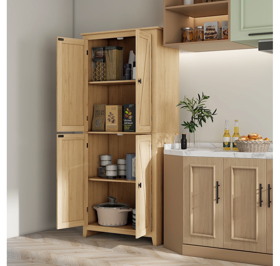 Image 997403_ALTMORE9.jpg, Product 997-403 / Price $259.99 - $279.99, HOMCOM 72" Freestanding Kitchen Pantry, Buffet Cabinet, Grey from HOMCOM on TSC.ca's Home & Garden department
