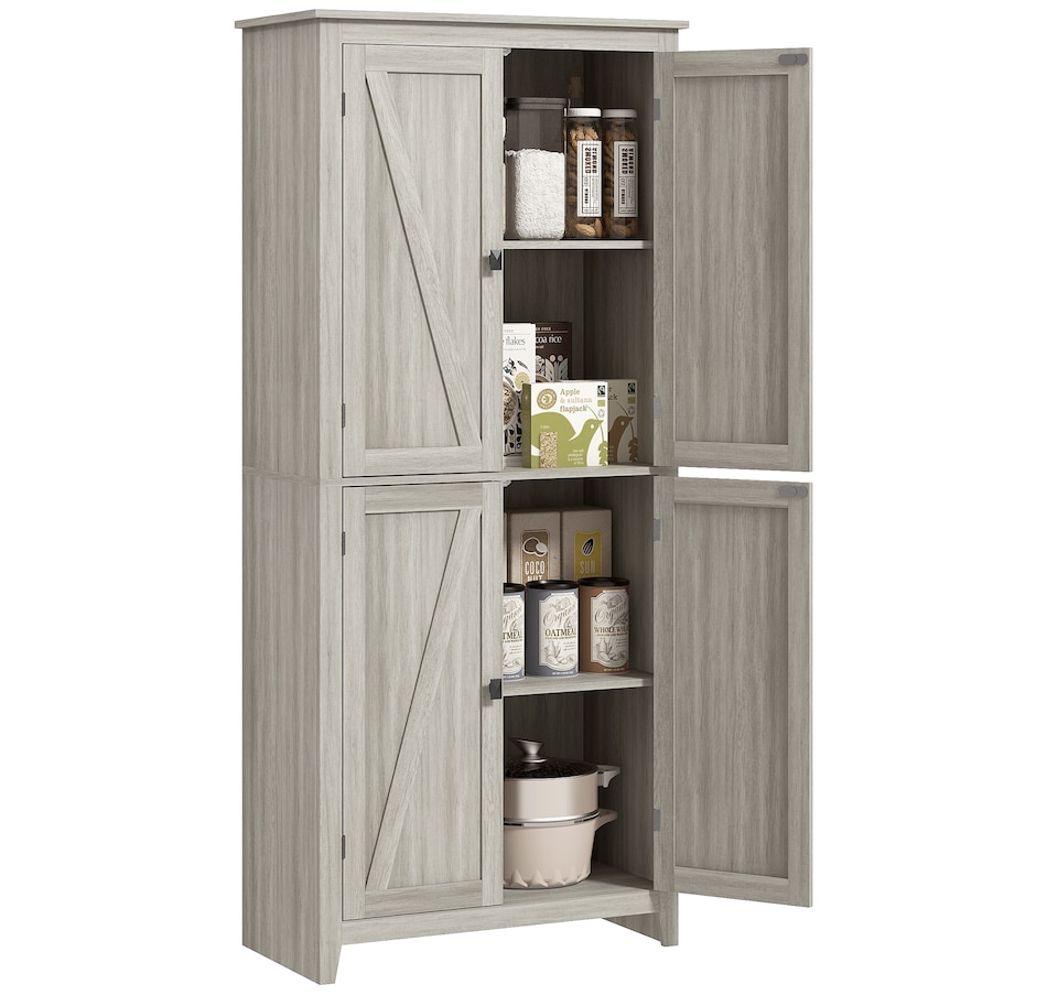 Image 997403_ST01.jpg, Product 997-403 / Price $259.99 - $279.99, HOMCOM 72" Freestanding Kitchen Pantry, Buffet Cabinet, Grey from HOMCOM on TSC.ca's Home & Garden department