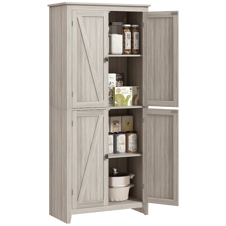 Image 997403_ST01.jpg, Product 997-403 / Price $249.99 - $259.99, HOMCOM 72" Freestanding Kitchen Pantry, Buffet Cabinet, Grey from HOMCOM on TSC.ca's Home & Garden department