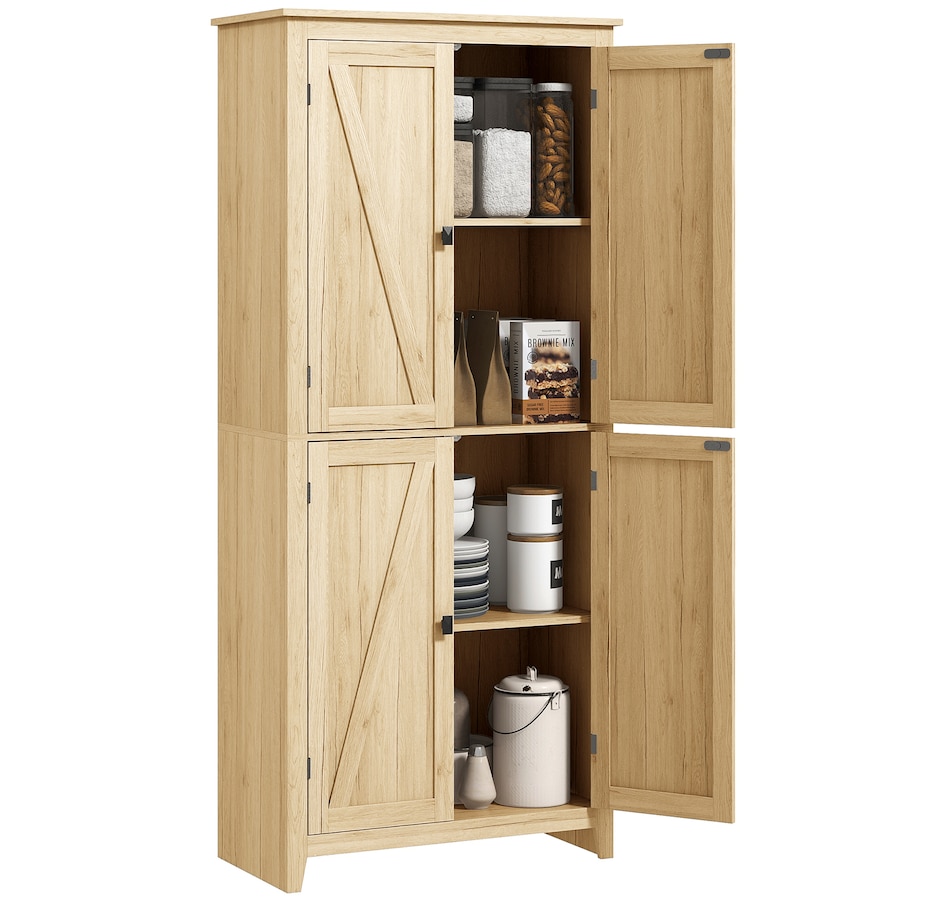 Image 997403_ST02.jpg, Product 997-403 / Price $259.99 - $279.99, HOMCOM 72" Freestanding Kitchen Pantry, Buffet Cabinet, Grey from HOMCOM on TSC.ca's Home & Garden department