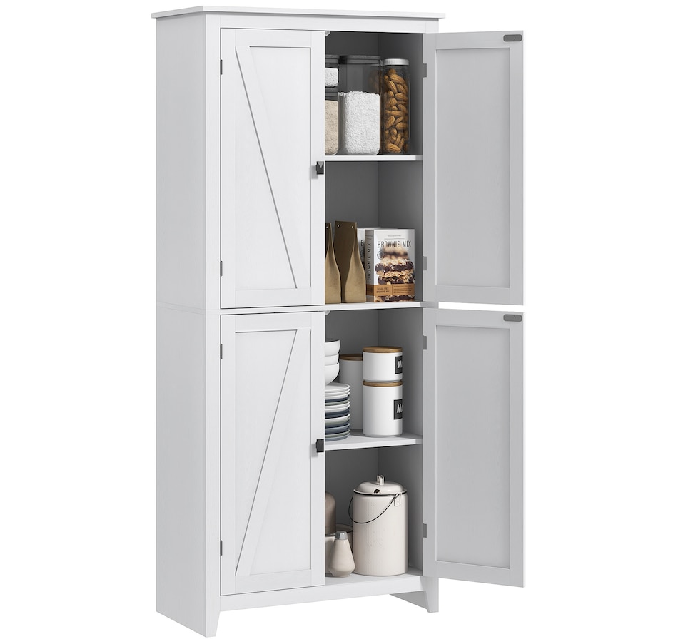 Image 997403_ST03.jpg, Product 997-403 / Price $259.99 - $279.99, HOMCOM 72" Freestanding Kitchen Pantry, Buffet Cabinet, Grey from HOMCOM on TSC.ca's Home & Garden department