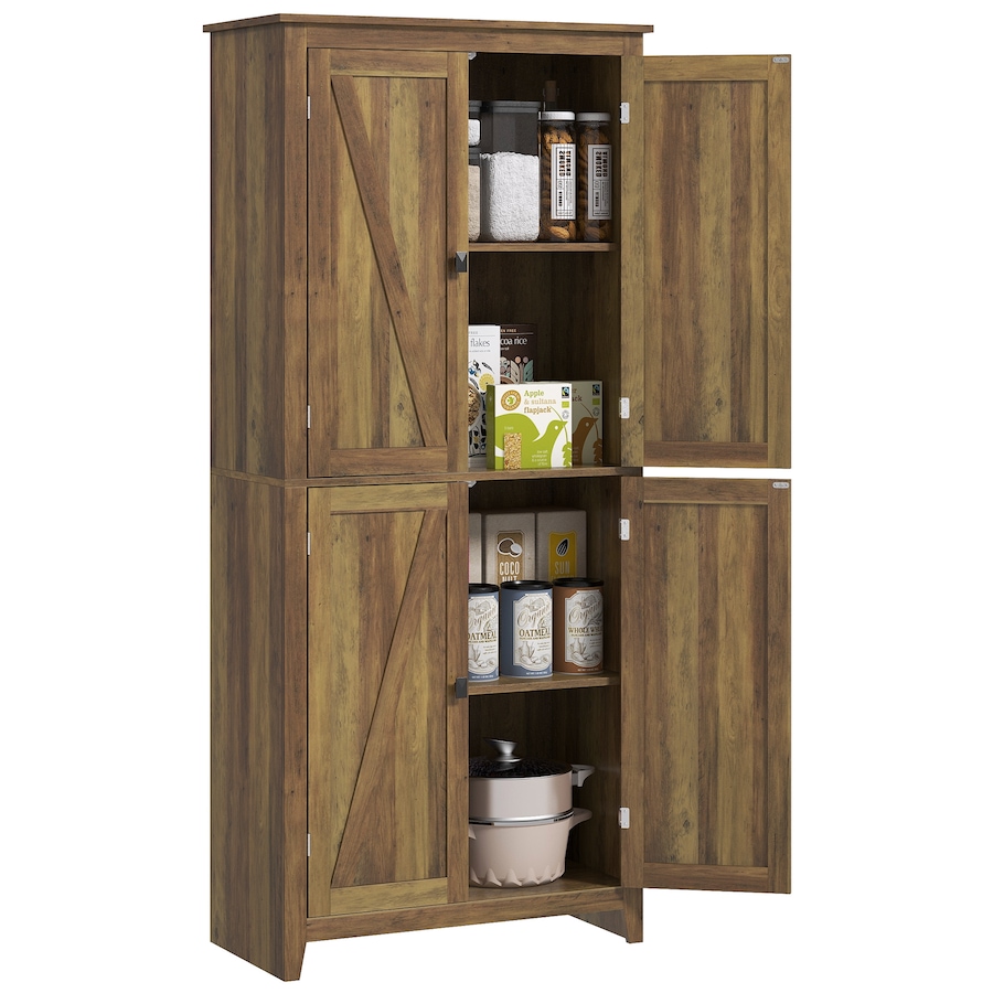 Image 997403_ST04.jpg, Product 997-403 / Price $249.99 - $259.99, HOMCOM 72" Freestanding Kitchen Pantry, Buffet Cabinet, Grey from HOMCOM on TSC.ca's Home & Garden department