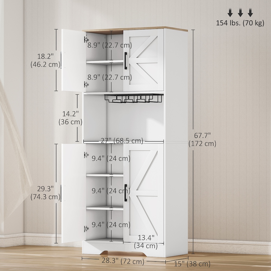 Image 997404_ALTMORE10.jpg, Product 997-404 / Price $209.99 - $239.99, HOMCOM Kitchen Pantry Storage Cabinet with Microwave Oven Countertop, Black from HOMCOM on TSC.ca's Home & Garden department
